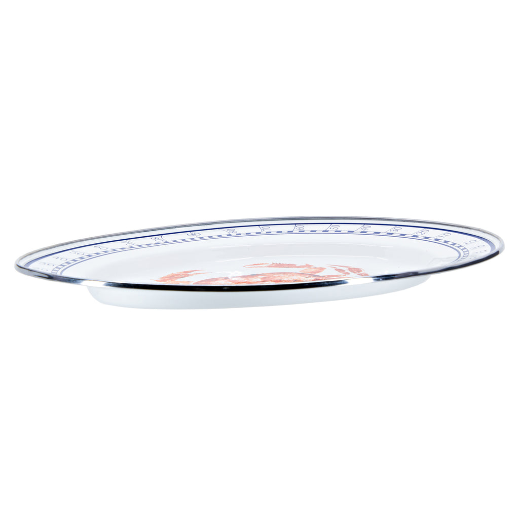 CR06 - Oval Platter - Crab House Design - UPC 619199069172