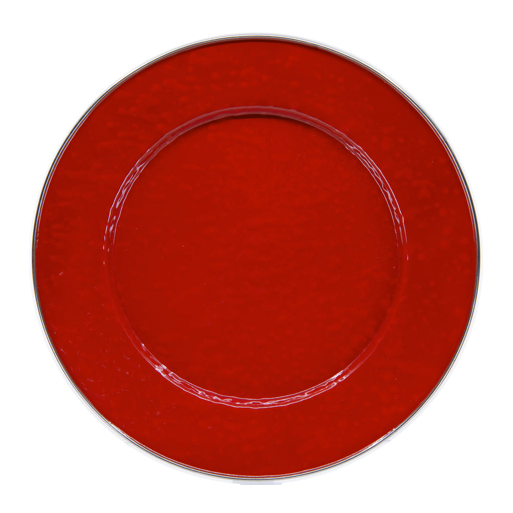 Sold Bicycle Dinner Plates, Set of 4 Red